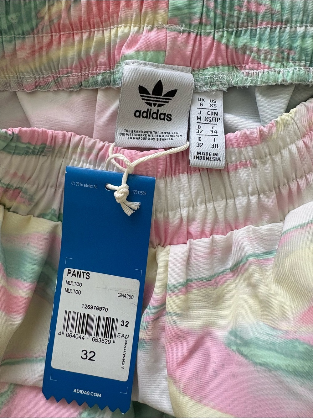 Adidas R.Y.V. Marble Joggers/Track Pants Size XS - Picture 4 of 8